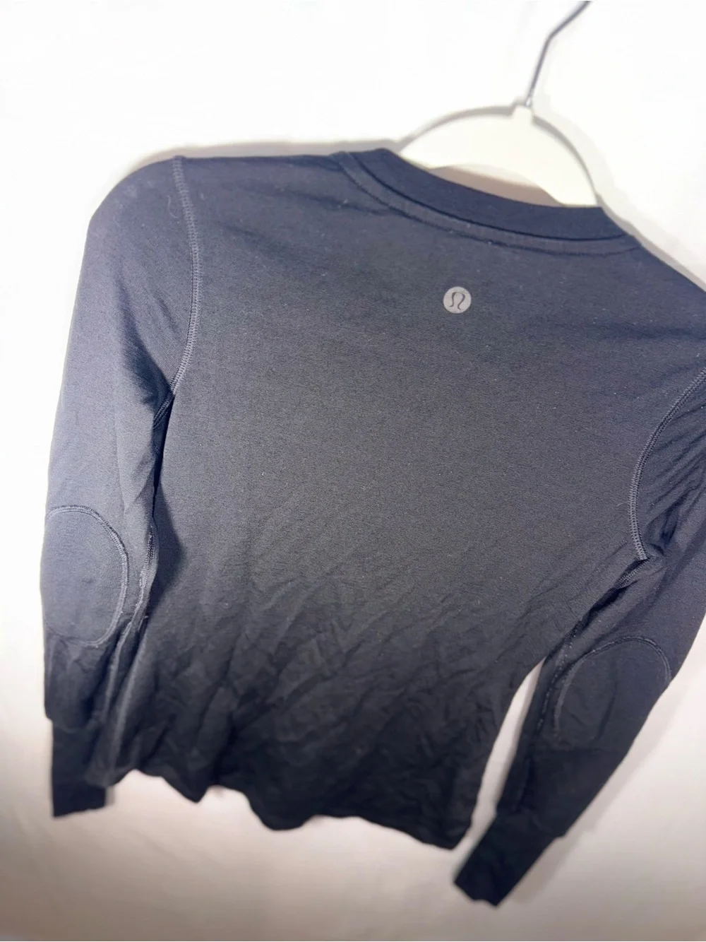 Lululemon Women Black Long Sleeve Henley Long Sleeve button Top Size Small